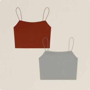 NWOT Forever 21 Ribbed Crop Cami Tops